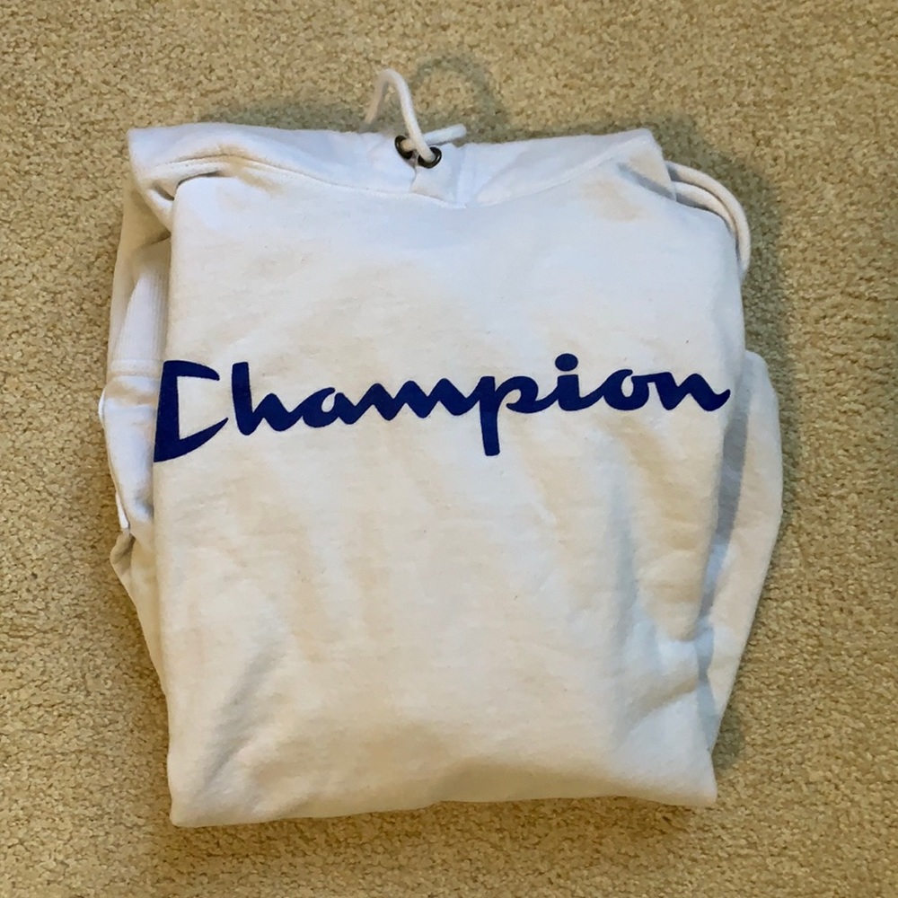 White Champion Hoodie